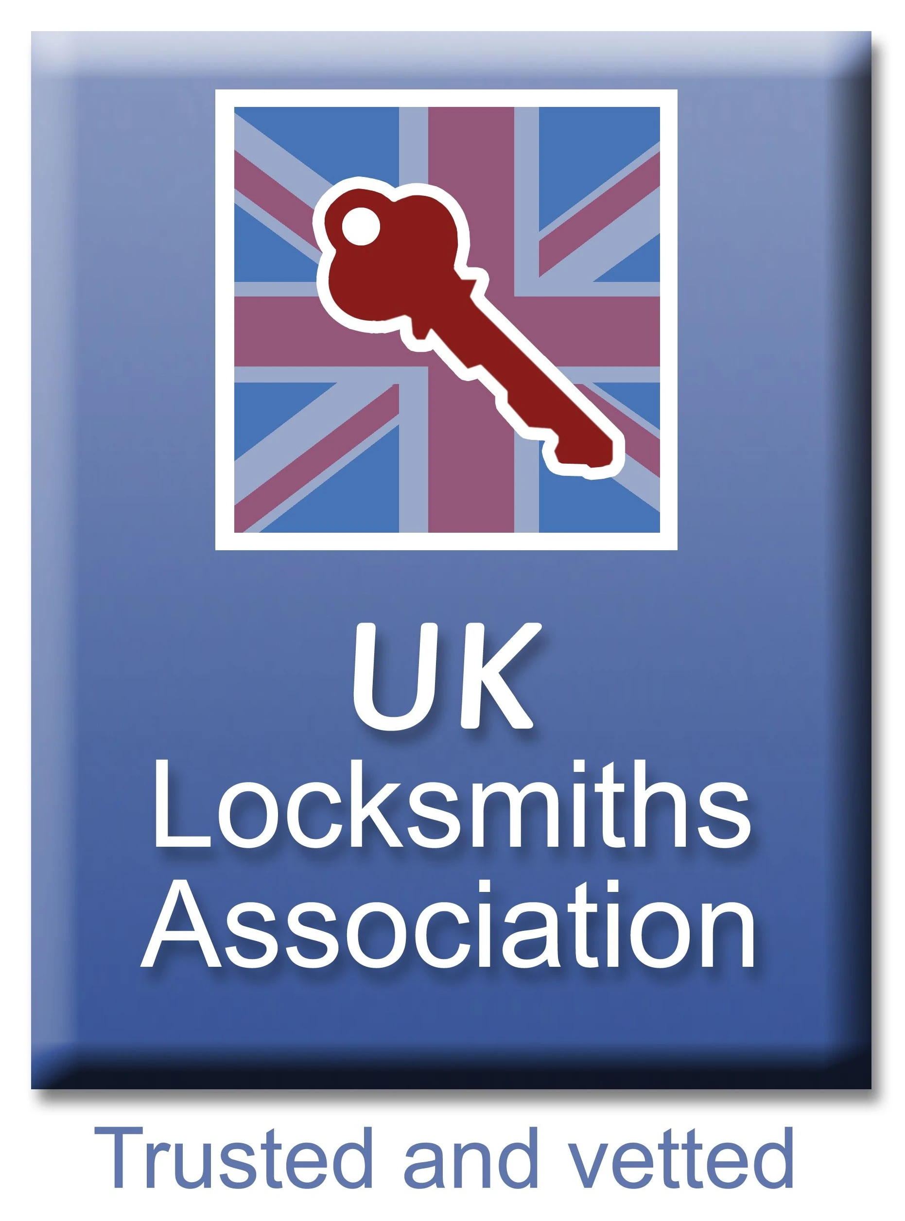 logo of locksmith association, vetted and trusted member